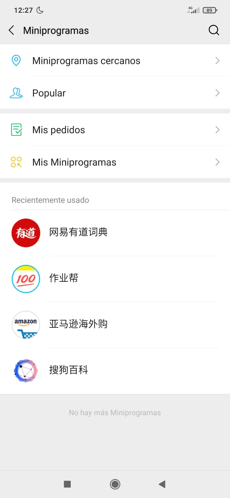 Ejemplos de miniprogramas WeChat